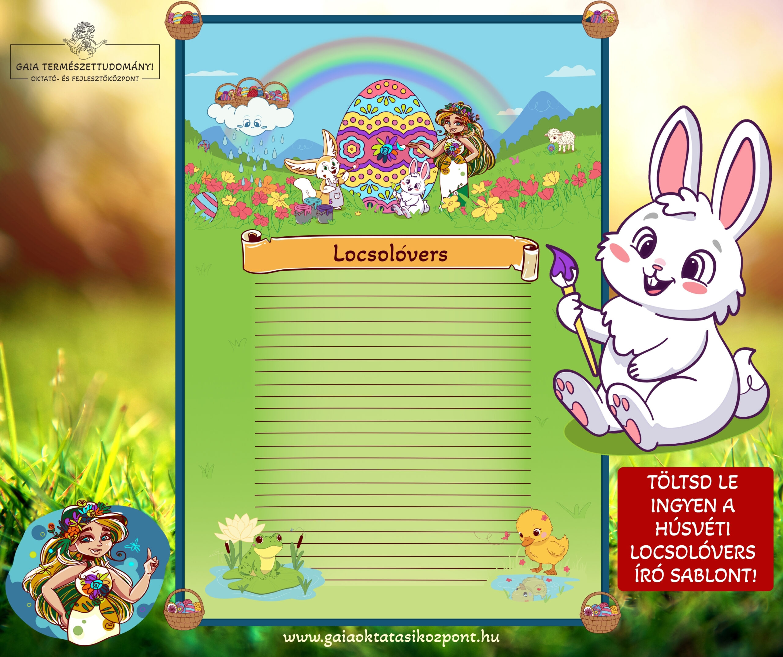 Húsvéti locsolóvers íro sablon